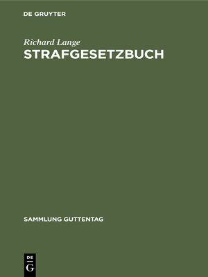 cover image of Strafgesetzbuch